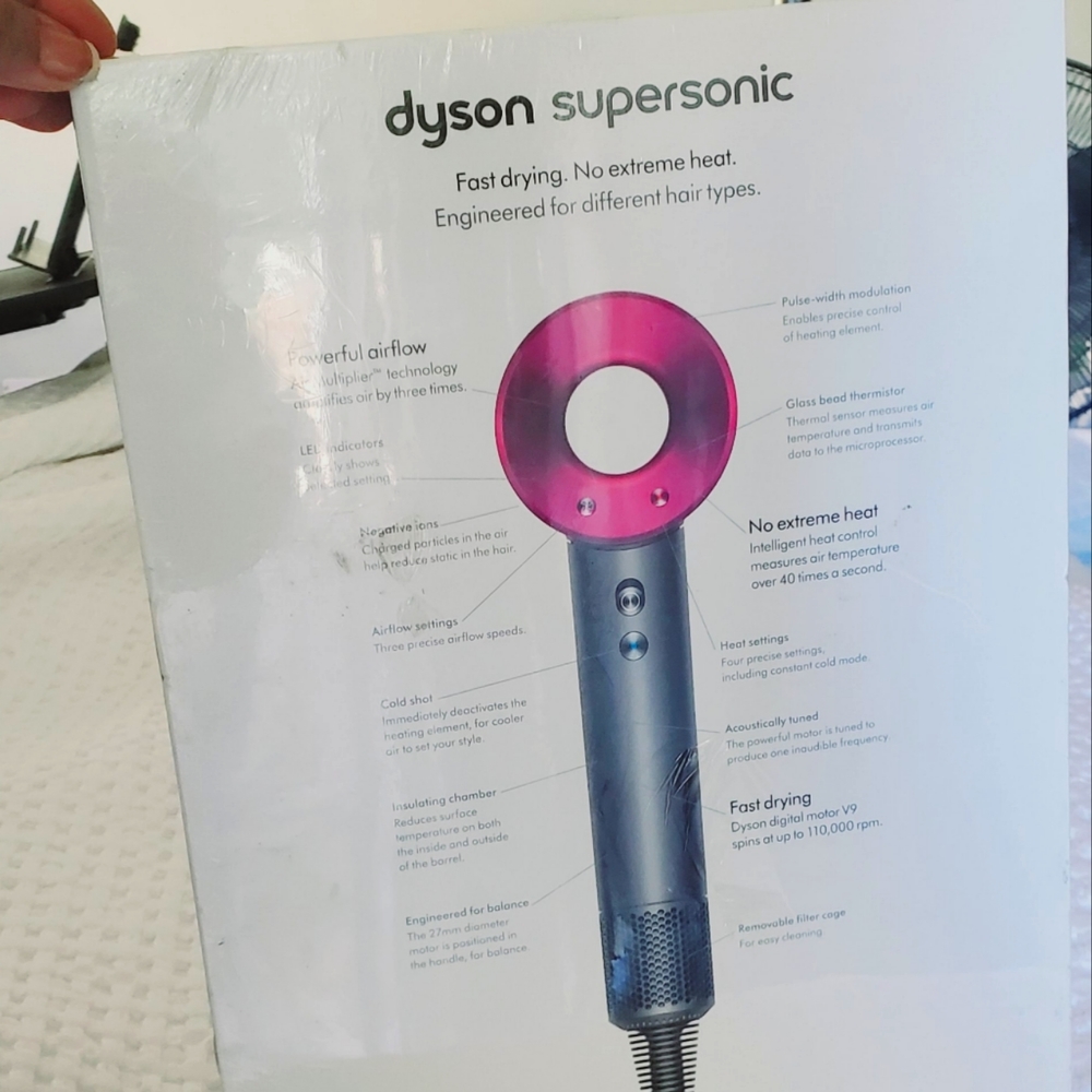 AUTHENTIC DYSON SUPERSONIC FAST DRYING HAIR DRYER [PINK]